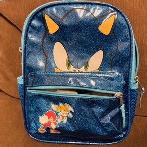 Sonic Hedgehog Blue Kids Backpack NEW